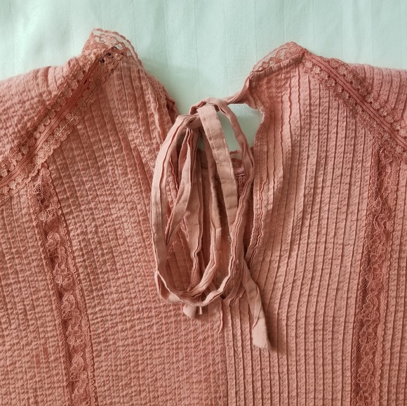 Topshop Long Sleeve Tie-Back Blouse - Picture 4 of 8